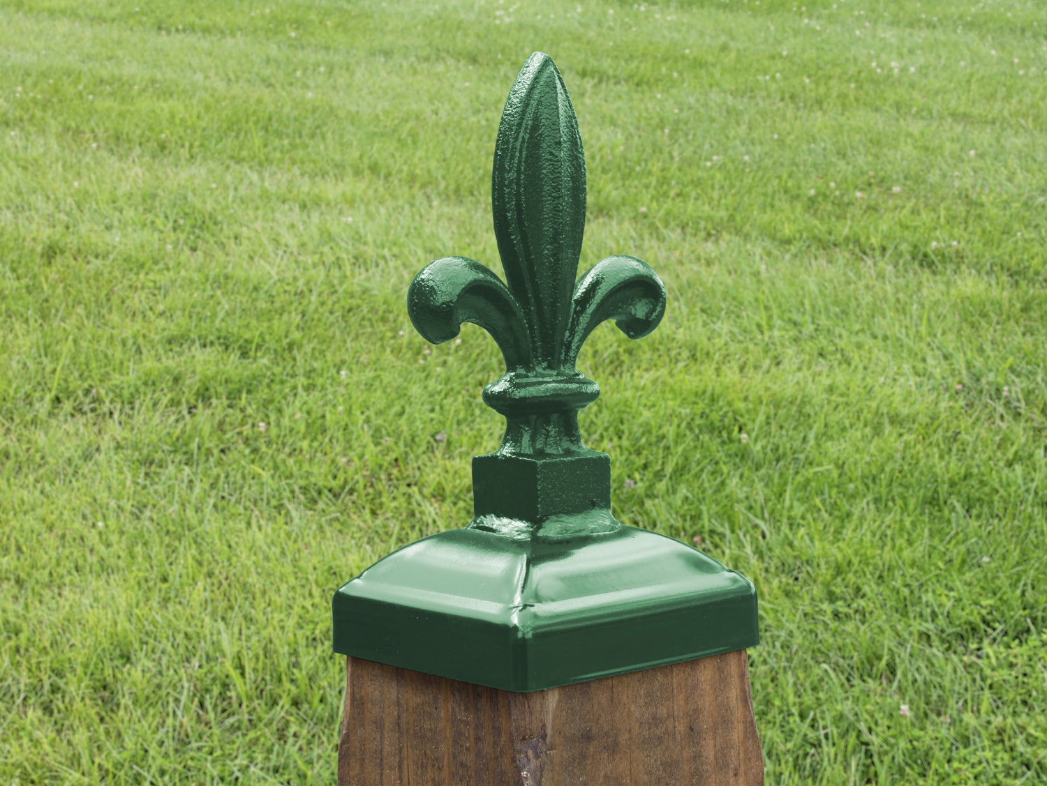 4x4 Budding Fleur-De-Lis Post Cap (3.5 x 3.5 Post Size) - Madison Iron and Wood