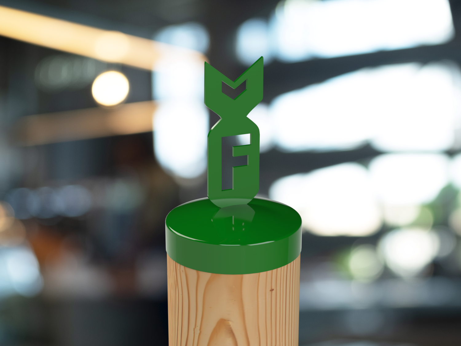 F Bomb, Round Post Cap (4x4 Round Post Size) - Madison Iron and Wood