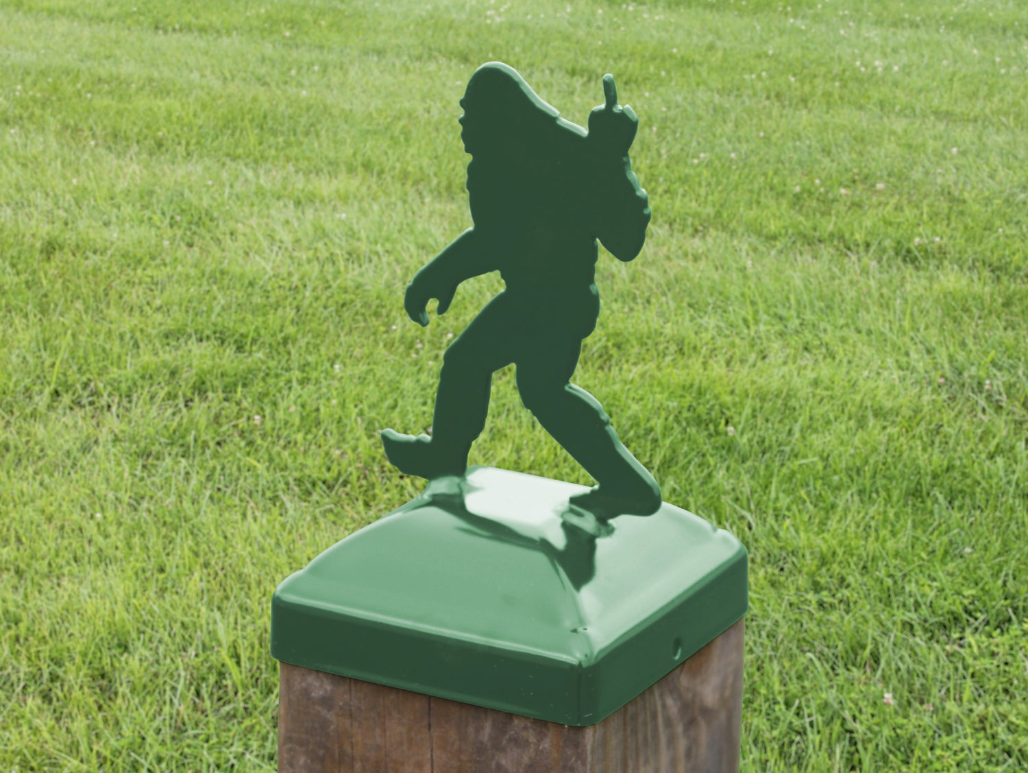 6X6 Bigfoot Middle Finger Post Cap (5.5 x 5.5 Post Size) - Madison Iron and Wood