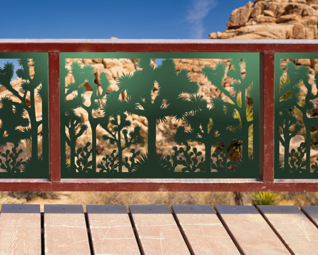 80"x30" - Joshua Tree National Park Fence/Gate Panel Insert - Madison Iron and Wood