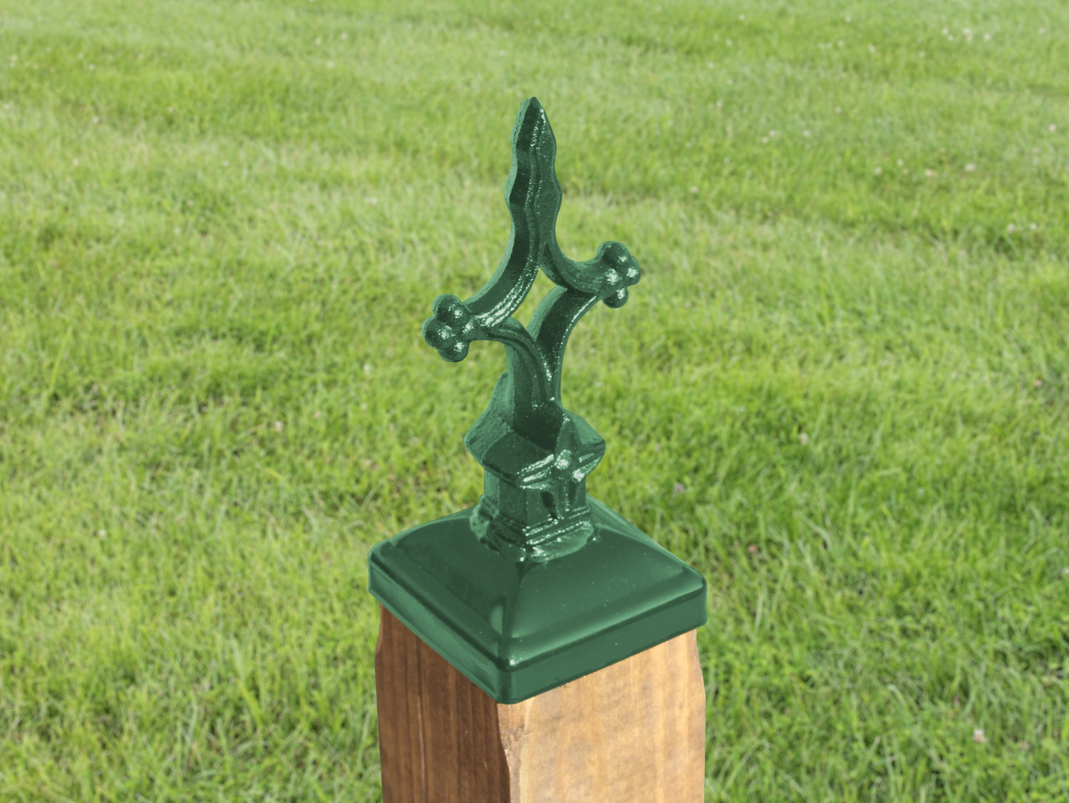 4x4 Open Cross Post Cap (3.5 x 3.5 Post Size) - Madison Iron and Wood
