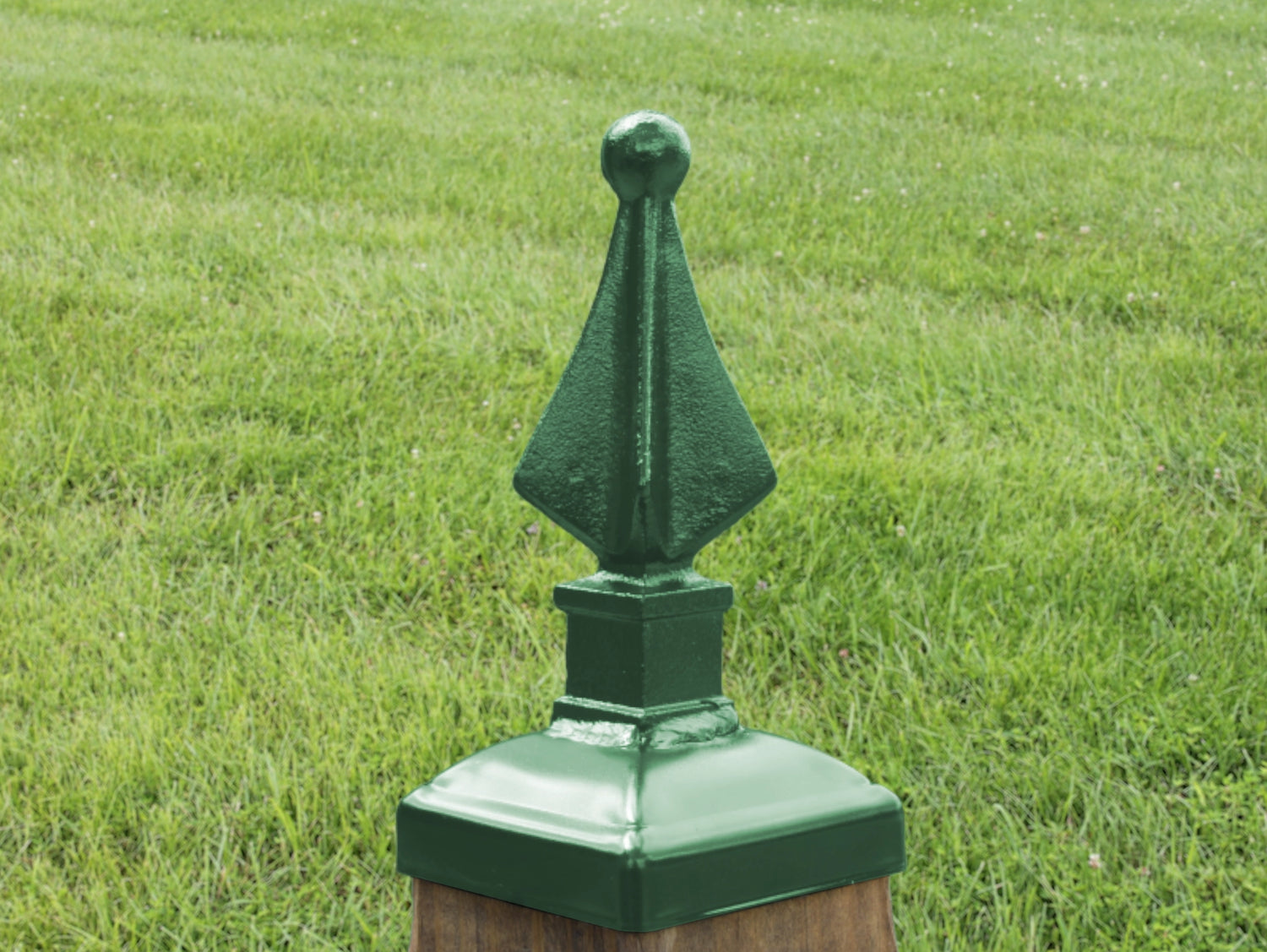 4x4 Quad Spear Post Cap (3.5 x 3.5 Post Size) - Madison Iron and Wood