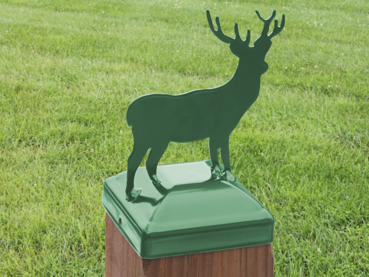 6X6 Deer Post Cap (5.5 x 5.5 Post Size) - Madison Iron and Wood