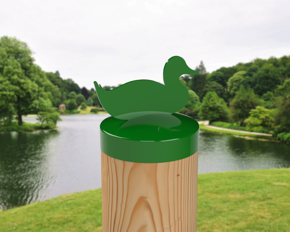 Duck, Round Post Cap (4x4 Round Post Size) - Madison Iron and Wood