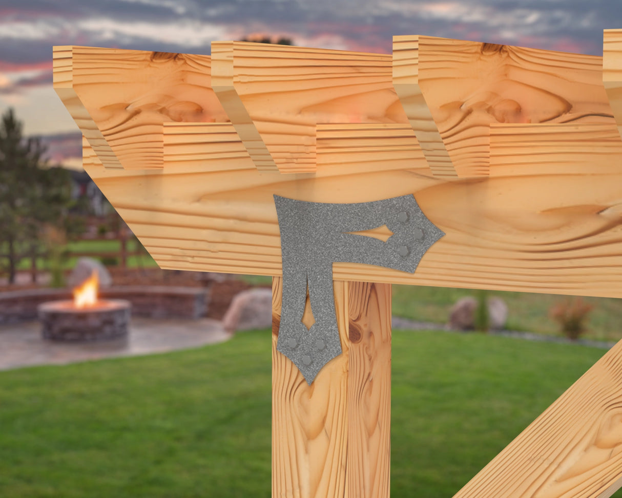 Gothic Brackets For 4x4 Dimensional Lumber - Madison Iron and Wood