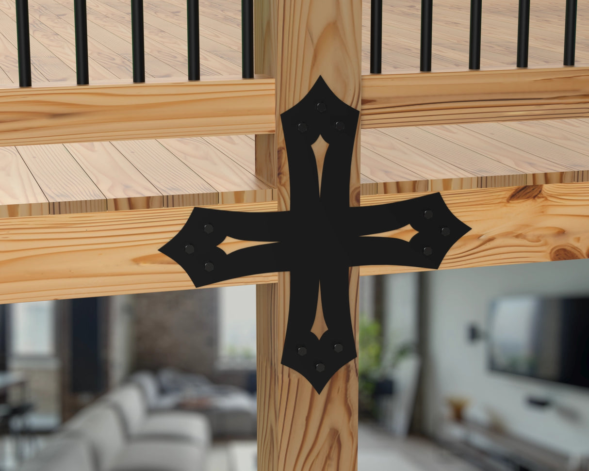 Gothic Brackets For 4x4 Dimensional Lumber - Madison Iron and Wood