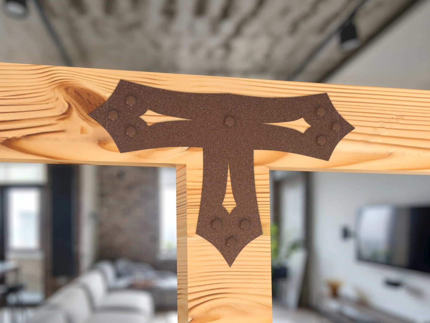 Gothic Brackets For 4x4 Dimensional Lumber - Madison Iron and Wood