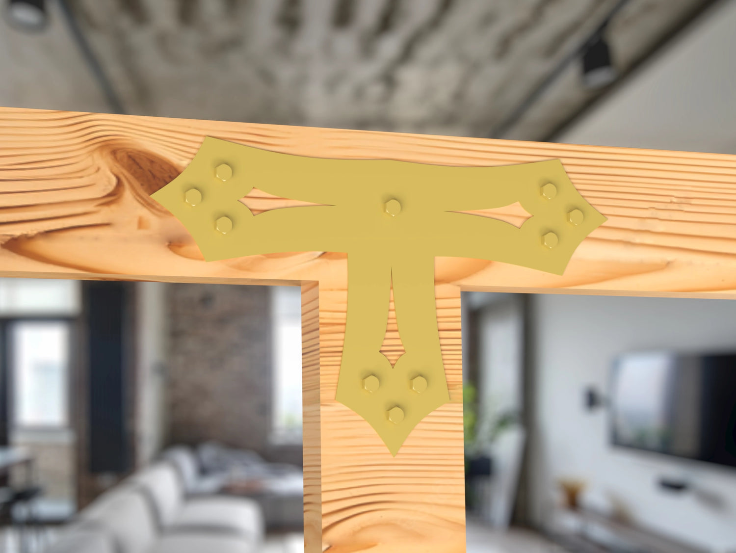 Gothic Brackets For 4x4 Dimensional Lumber - Madison Iron and Wood