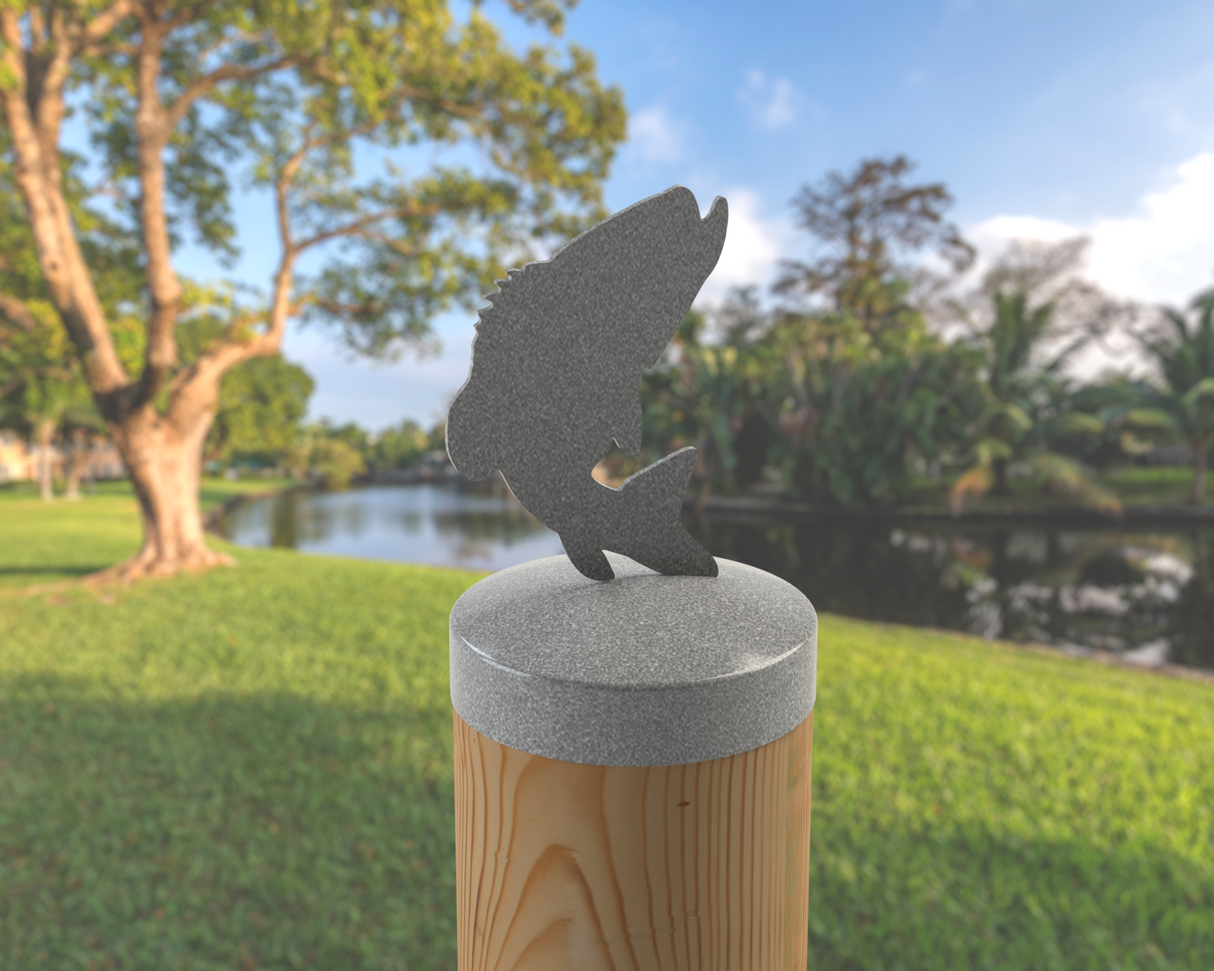 Bass, Round Post Cap (4x4 Round Post Size) - Madison Iron and Wood