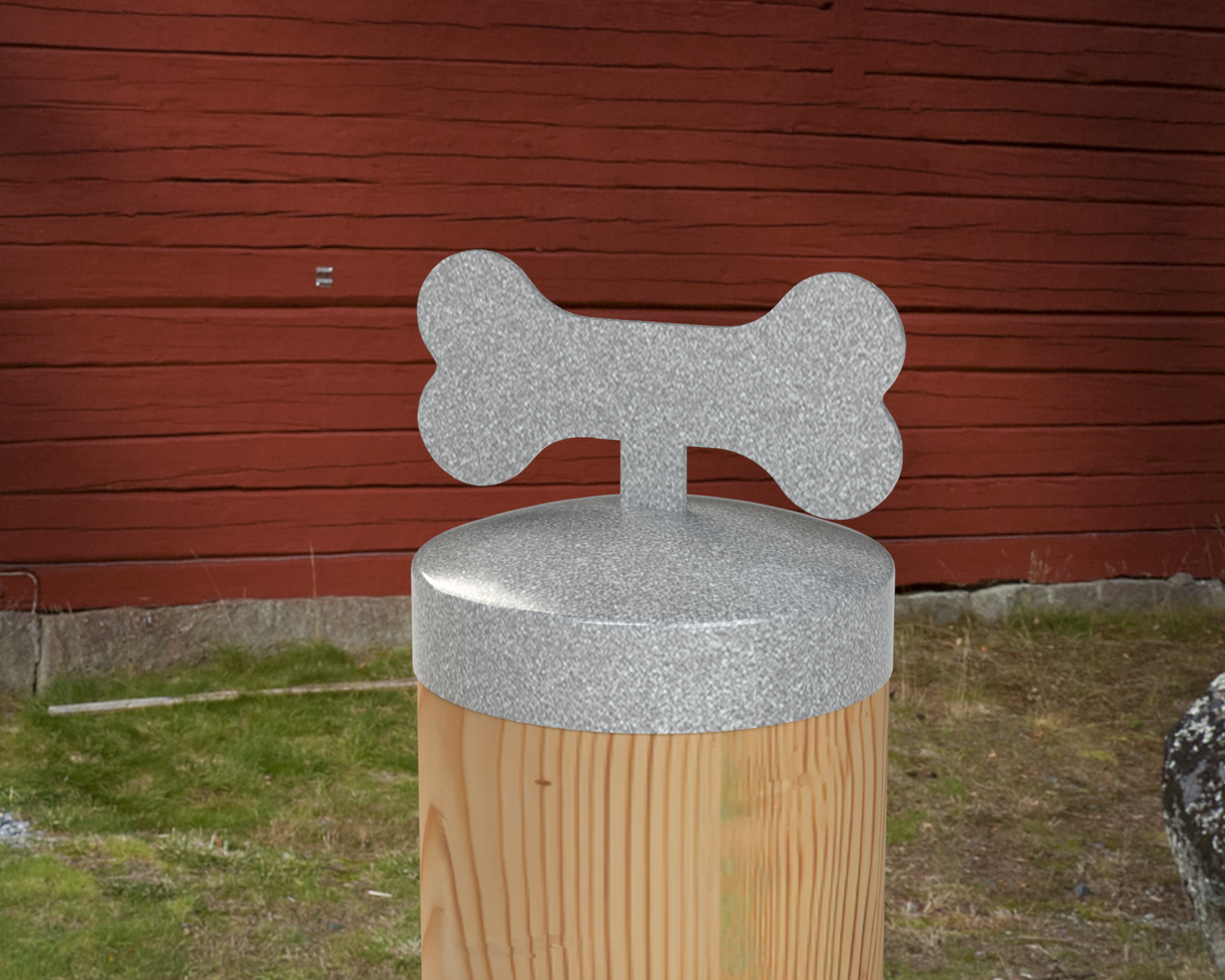 Dog Bone, Round Post Cap (4x4 Round Post Size) - Madison Iron and Wood