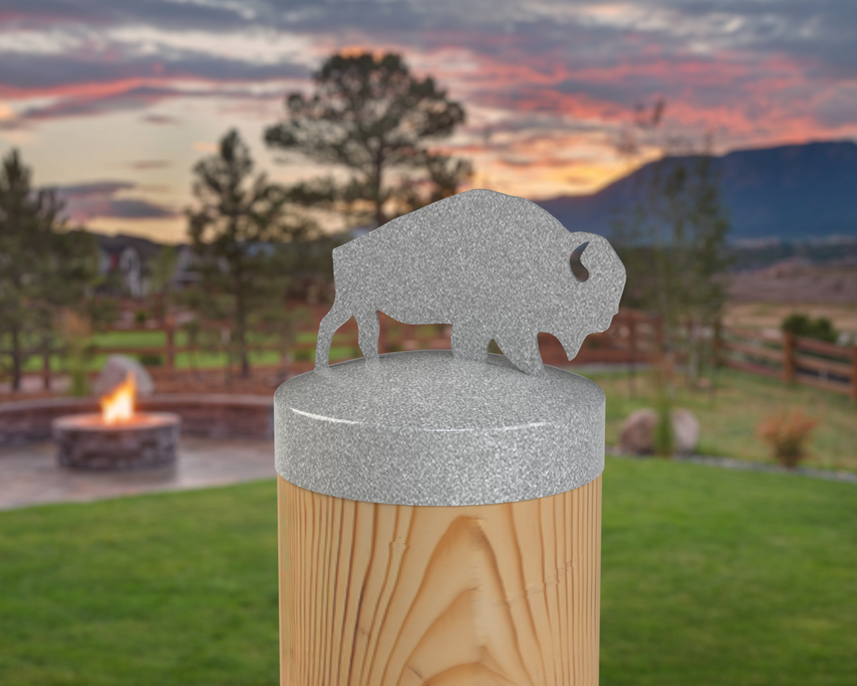 Buffalo, Round Post Cap (4x4 Round Post Size) - Madison Iron and Wood