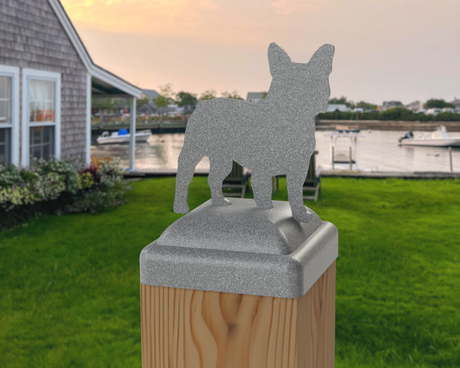 4x4 French Bulldog Post Cap (Fits 3.5 x 3.5 Post Size) - Madison Iron and Wood
