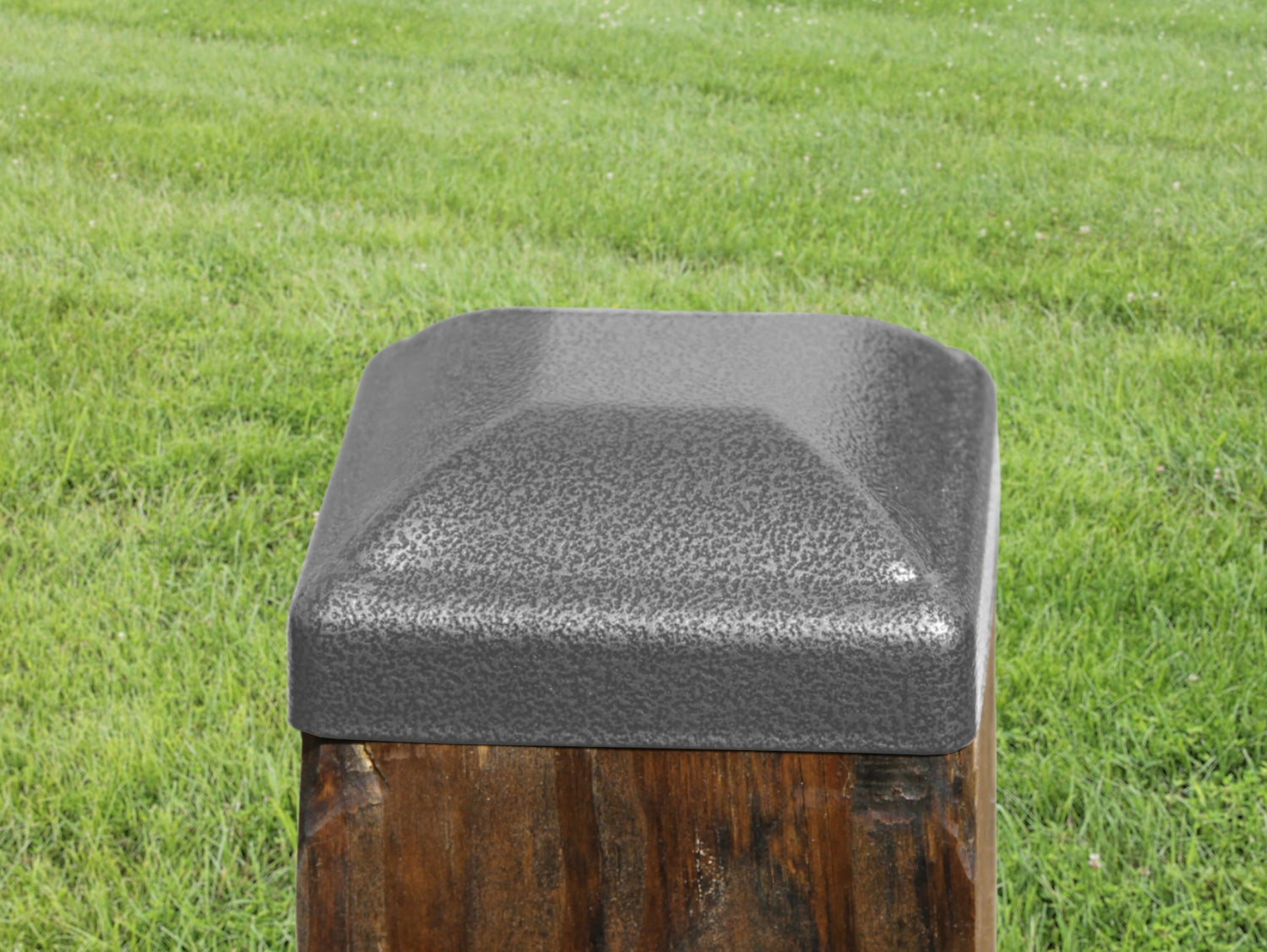 True 4x4 Heavy Duty Domed Steel Post Cap - Madison Iron and Wood