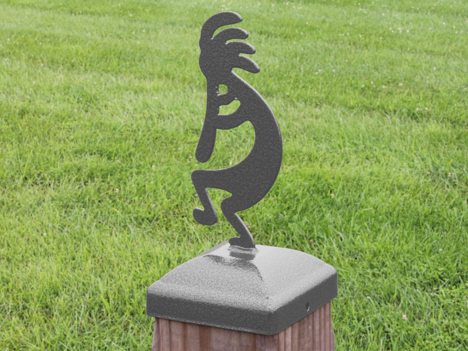 6X6 Kokopelli Post Cap (5.5 x 5.5 Post Size) - Madison Iron and Wood