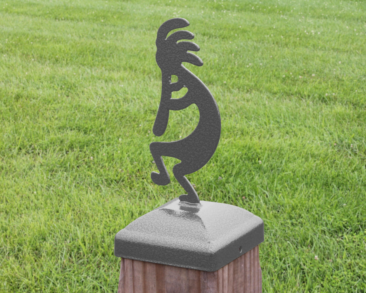 6X6 Kokopelli Post Cap (5.5 x 5.5 Post Size) - Madison Iron and Wood