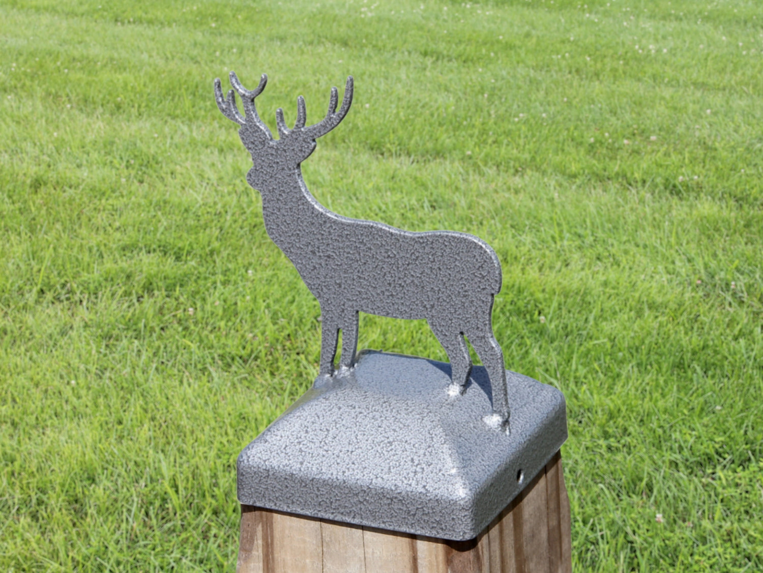 6X6 Deer Post Cap (5.5 x 5.5 Post Size) - Madison Iron and Wood