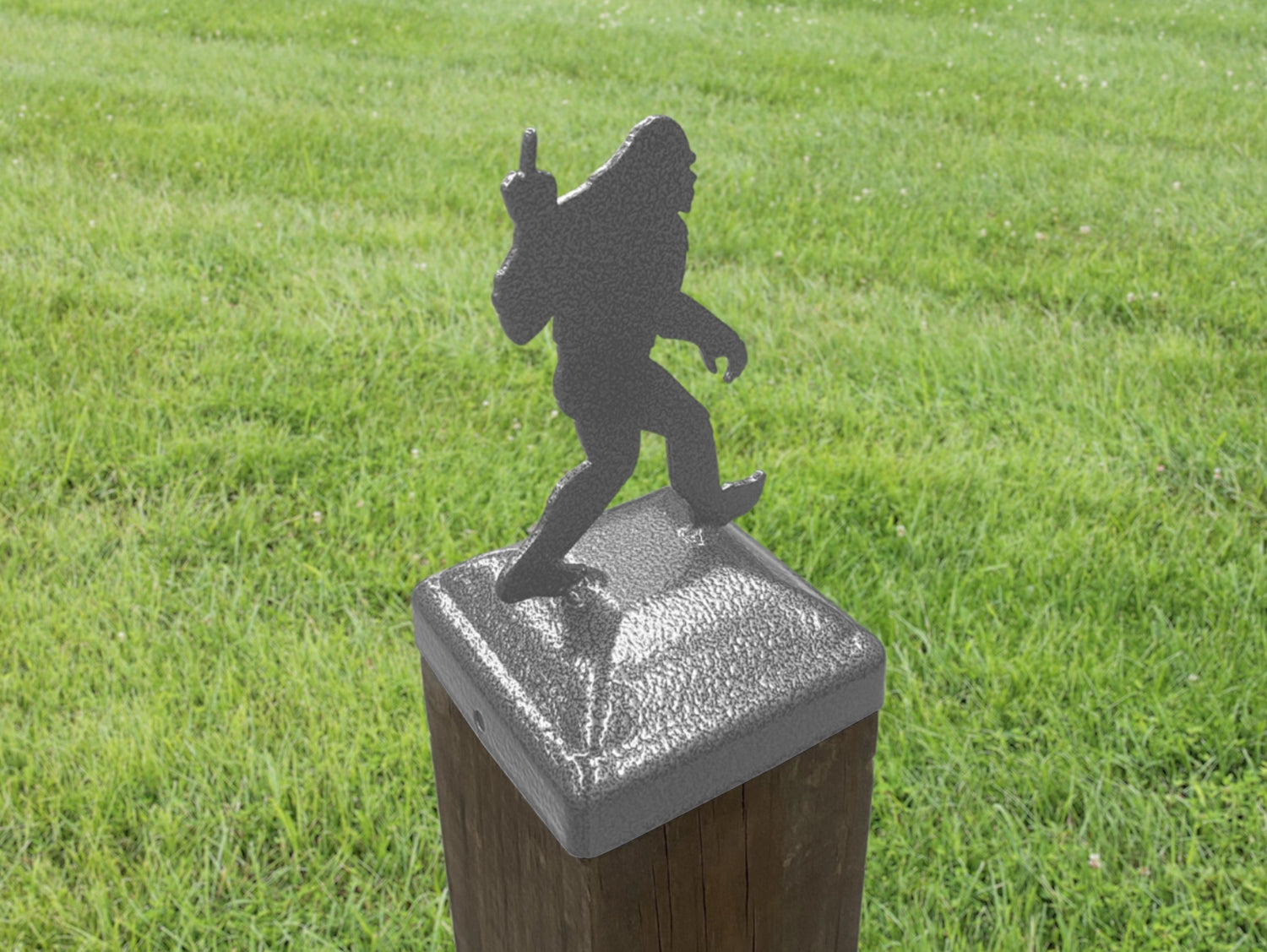 6X6 Bigfoot Middle Finger Post Cap (5.5 x 5.5 Post Size) - Madison Iron and Wood