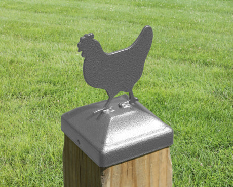 6X6 Chicken Post Cap (5.5 x 5.5 Post Size) - Madison Iron and Wood