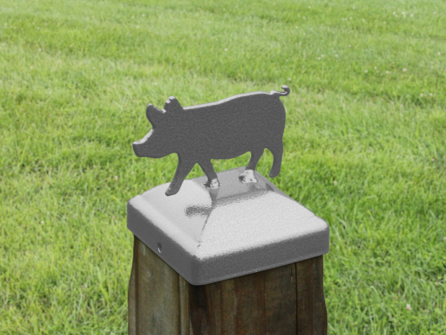 6X6 Pig Post Cap (5.5 x 5.5 Post Size) - Madison Iron and Wood