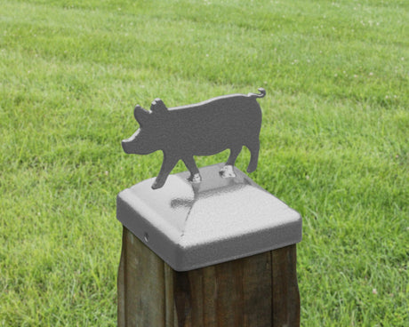 6X6 Pig Post Cap (5.5 x 5.5 Post Size) - Madison Iron and Wood