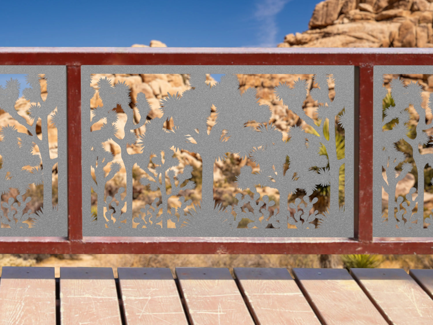 80"x30" - Joshua Tree National Park Fence/Gate Panel Insert - Madison Iron and Wood