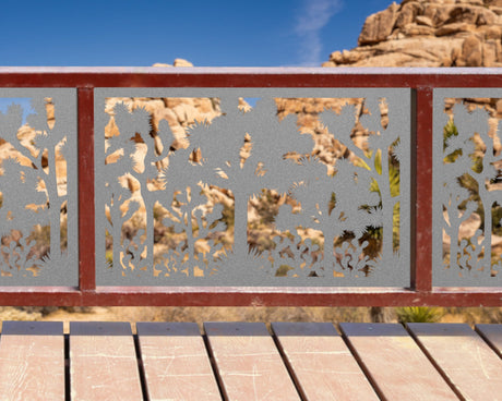 80"x30" - Joshua Tree National Park Fence/Gate Panel Insert - Madison Iron and Wood