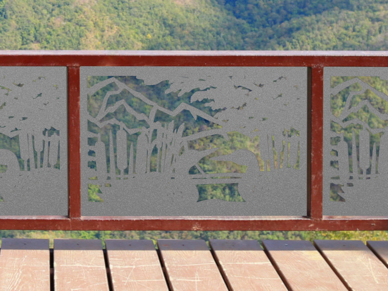 80"x30" - Duck Pond Fence/Gate Panel Insert - Madison Iron and Wood