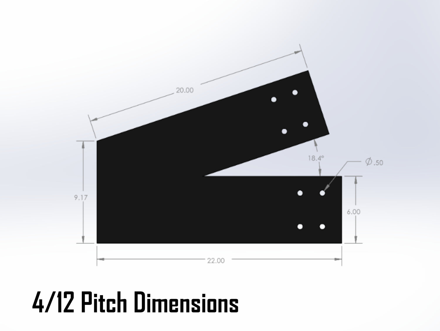 King Truss Industrial Brackets, For 8 Inch Lumber - Madison Iron and Wood