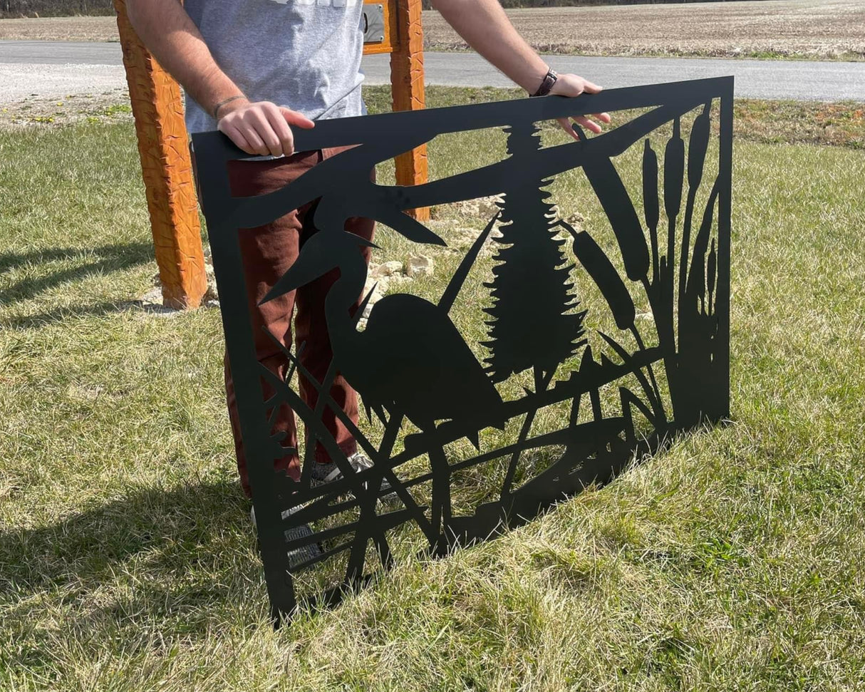 80"x30" - Crane Pond Fence/Gate Panel Insert - Madison Iron and Wood