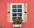 Wooden Window Shutter - Horse Design - Madison Iron and Wood