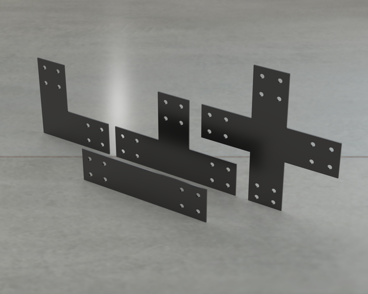 Industrial Style Brackets for 4x4 Dimensional Lumber - Madison Iron and Wood