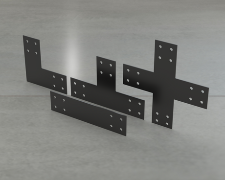 Industrial Style Brackets for 4x4 Dimensional Lumber - Madison Iron and Wood