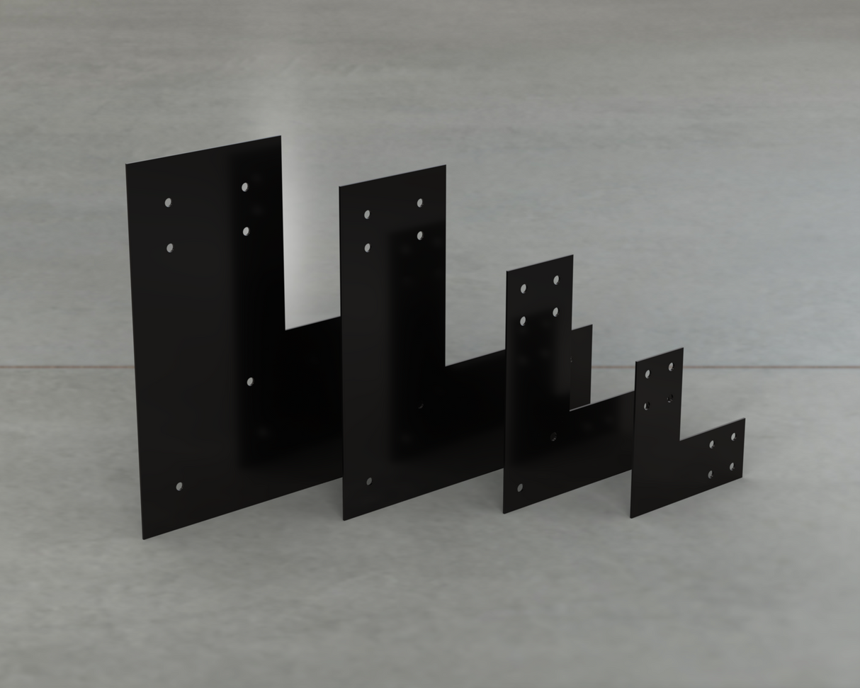 Industrial Style L Brackets - Various Sizes
