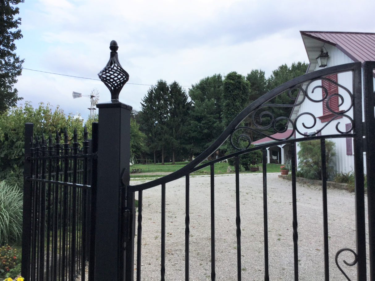 Twisted Metal Post Cap (Multiple Post Sizes Available) - Madison Iron and Wood
