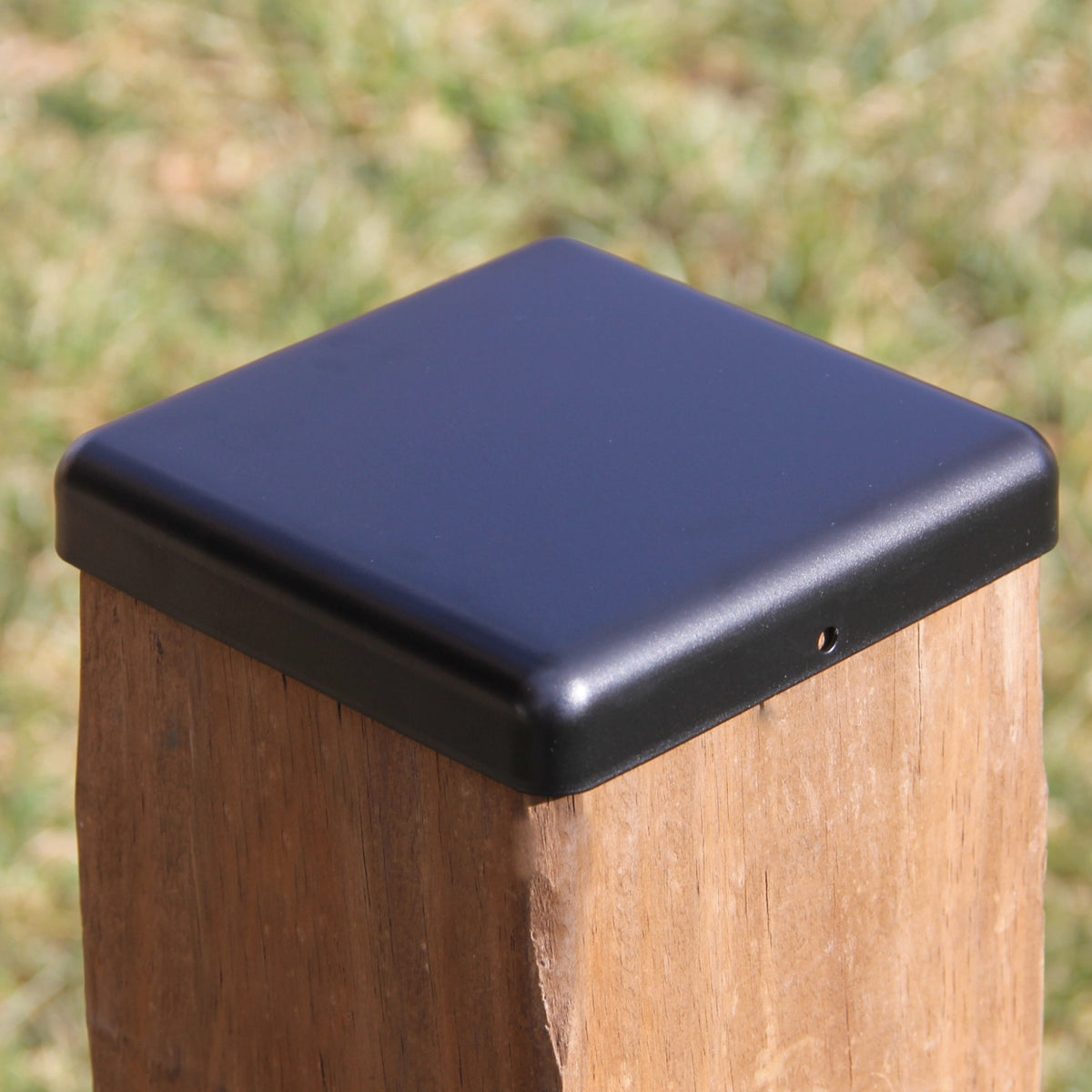 True 6x6 Flat Top Steel Post Cap Madison Iron and Wood