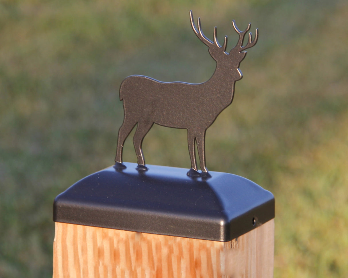 4x6 Deer Post Cap (3.5 x 5.5 Post Size) - Madison Iron and Wood