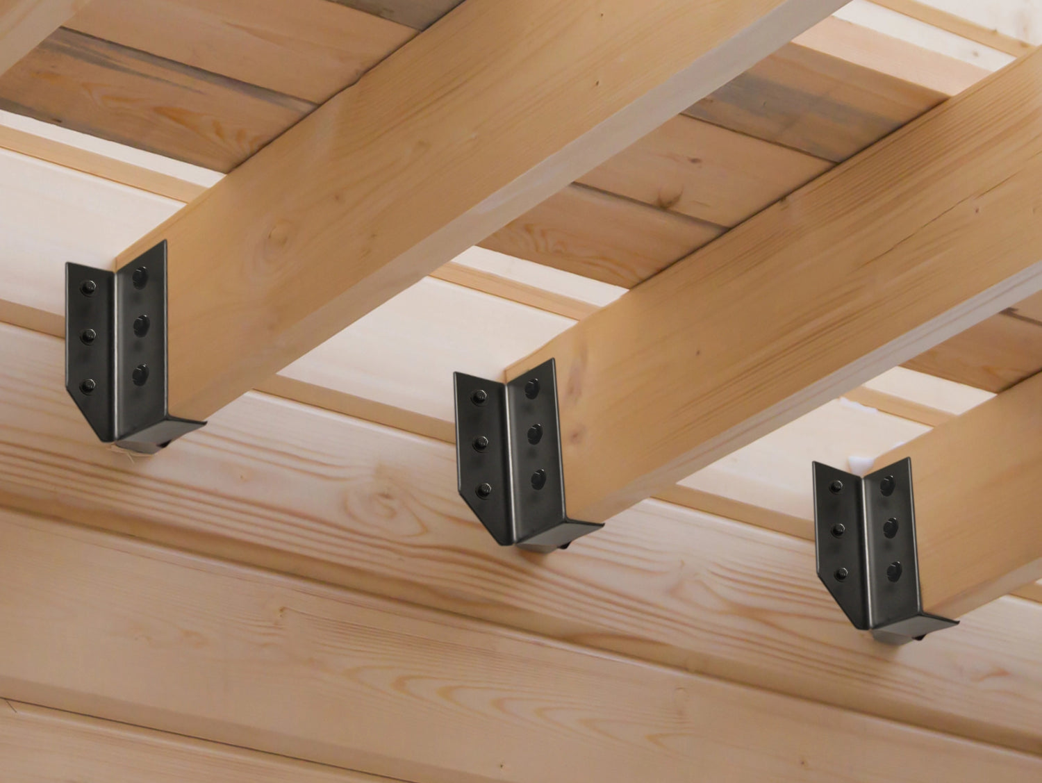 Joist Hangers / Saddle Brackets (True Sizes) - Madison Iron and Wood