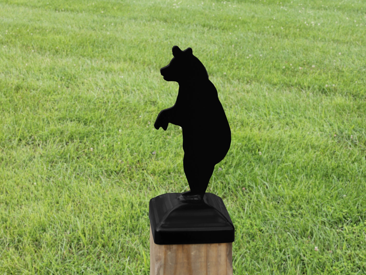 6X6 Bear Standing Post Cap (5.5 x 5.5 Post Size) - Madison Iron and Wood