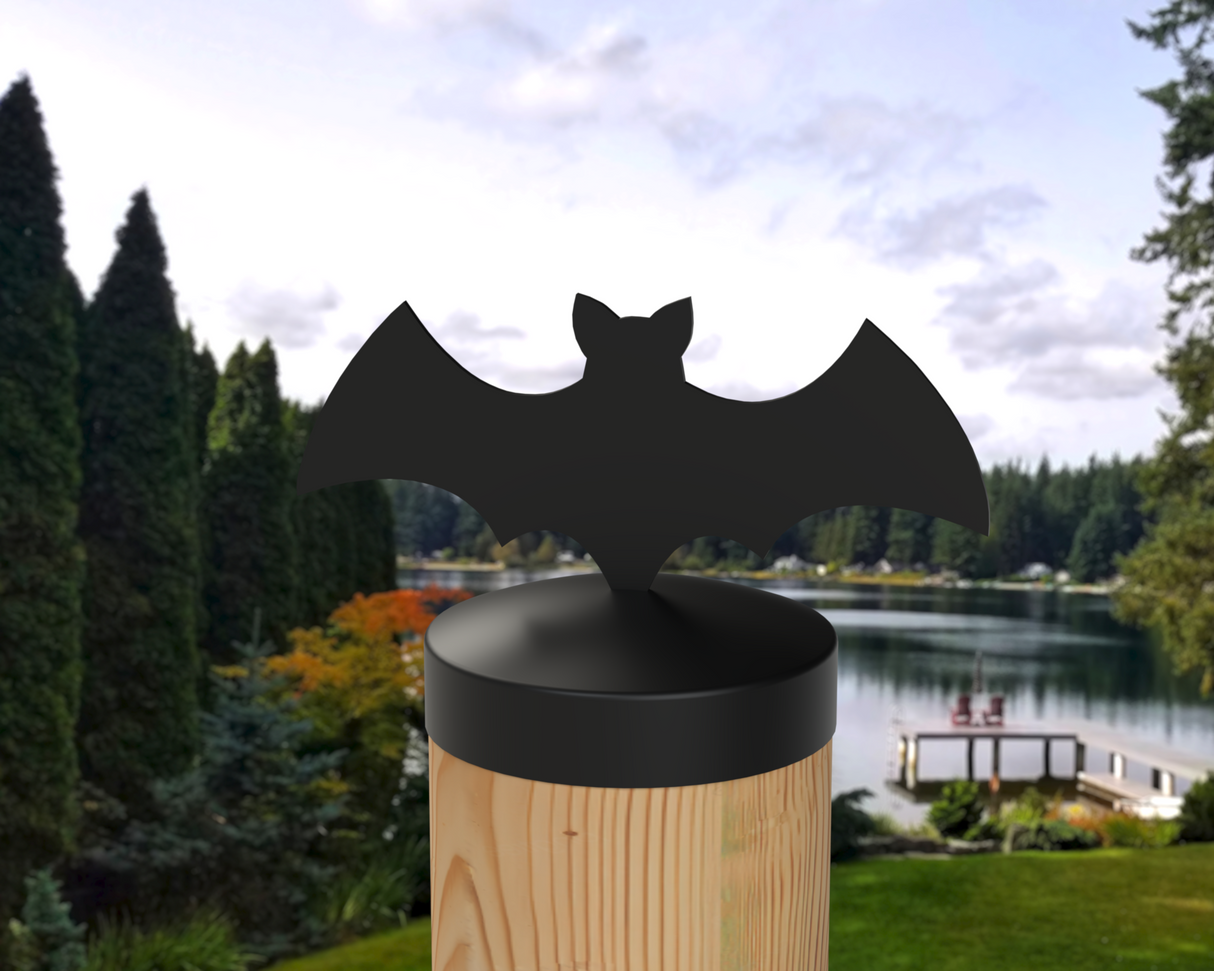 Bat, Round Post Cap (4x4 Round Post Size) - Madison Iron and Wood