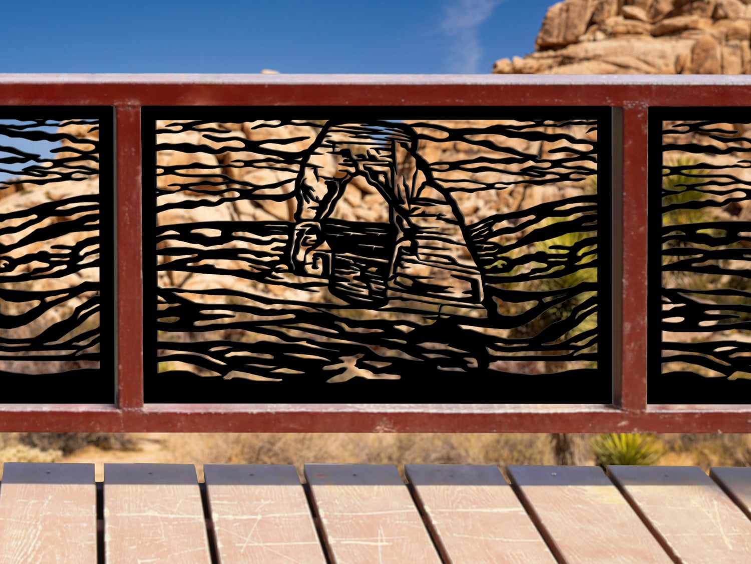 80"x30" - Arches National Park Fence/Gate Panel Insert - Madison Iron and Wood