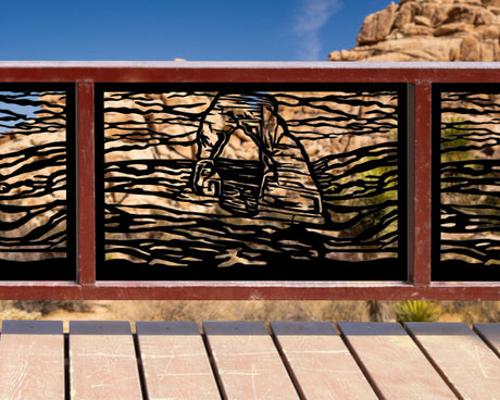 80"x30" - Arches National Park Fence/Gate Panel Insert - Madison Iron and Wood