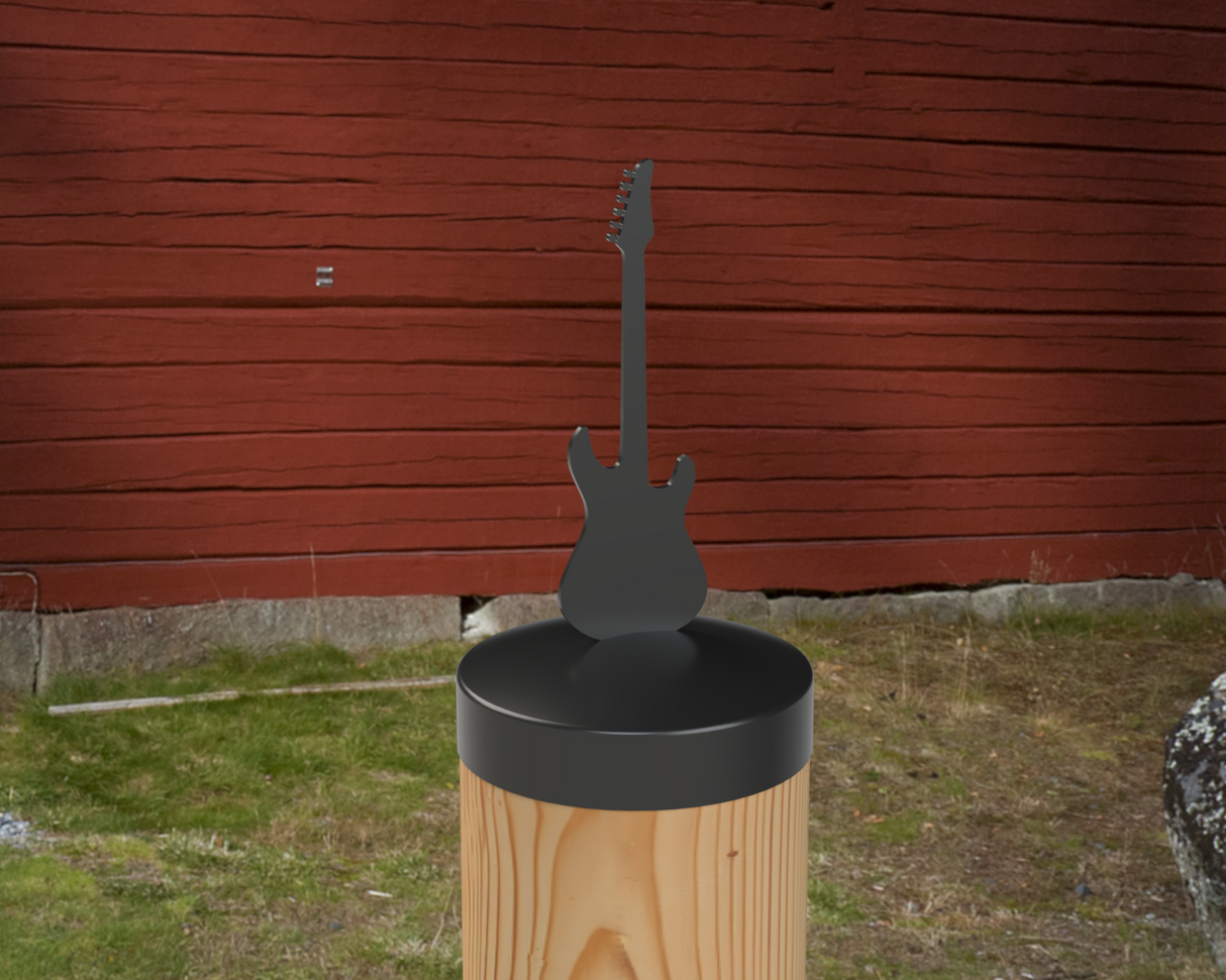 Guitar, Round Post Cap (4x4 Round Post Size) - Madison Iron and Wood