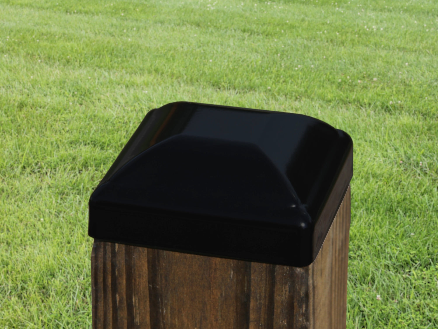 True 4x4 Heavy Duty Domed Steel Post Cap - Madison Iron and Wood