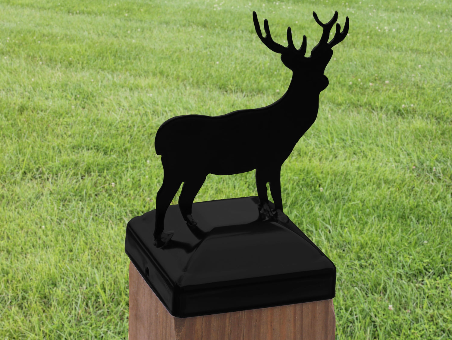 4X4 Deer Post Cap (Fits 3.5 x 3.5 Post Size) - Madison Iron and Wood
