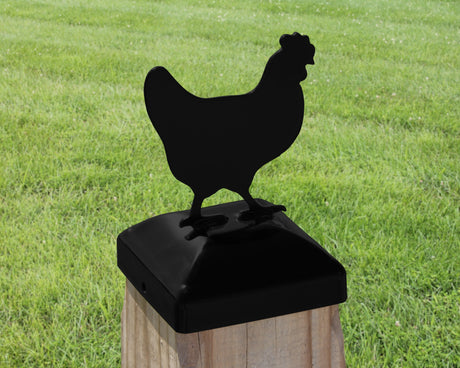 6X6 Chicken Post Cap (5.5 x 5.5 Post Size) - Madison Iron and Wood