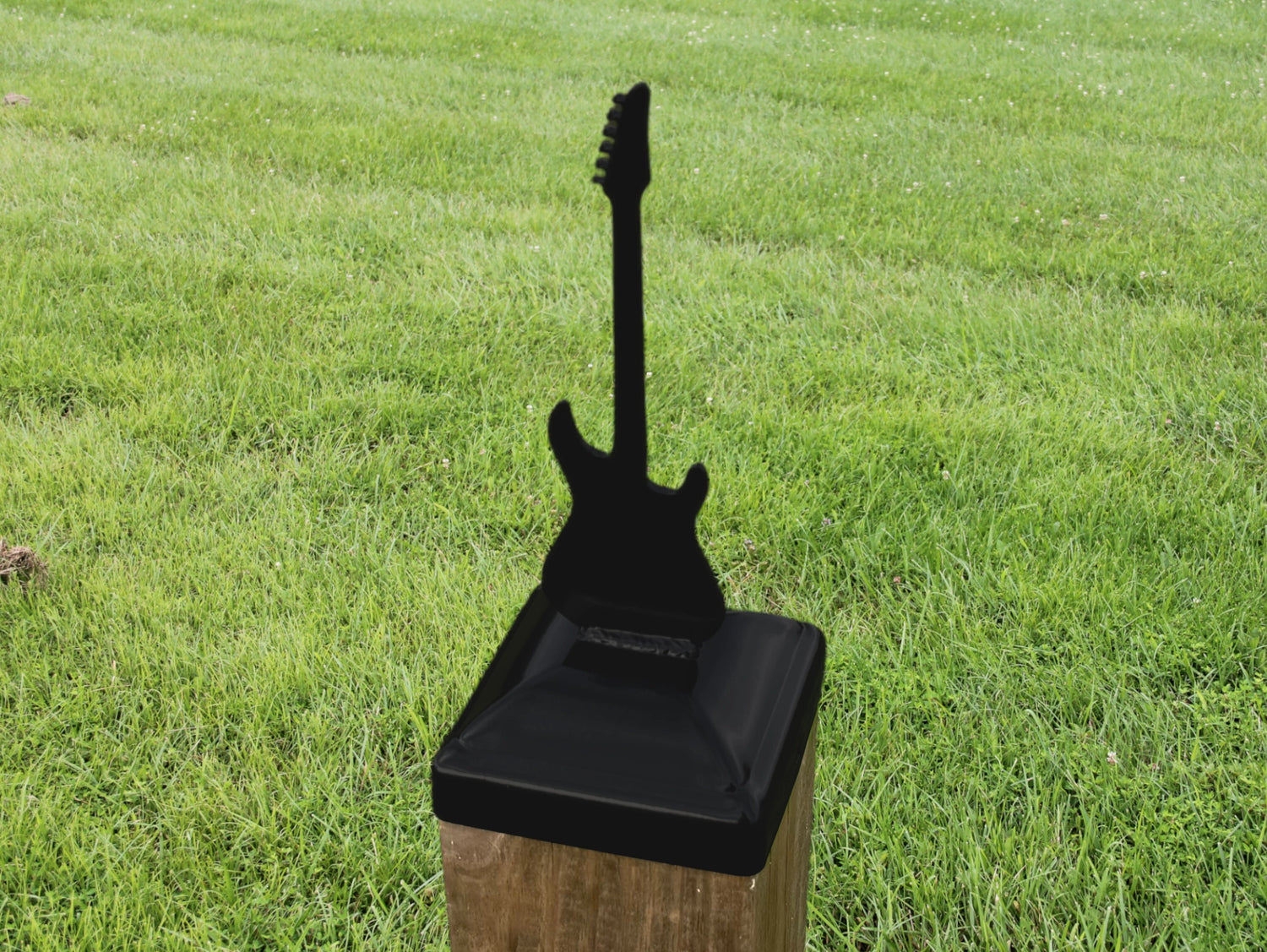 6X6 Guitar - Electric Post Cap (5.5 x 5.5 Post Size) - Madison Iron and Wood