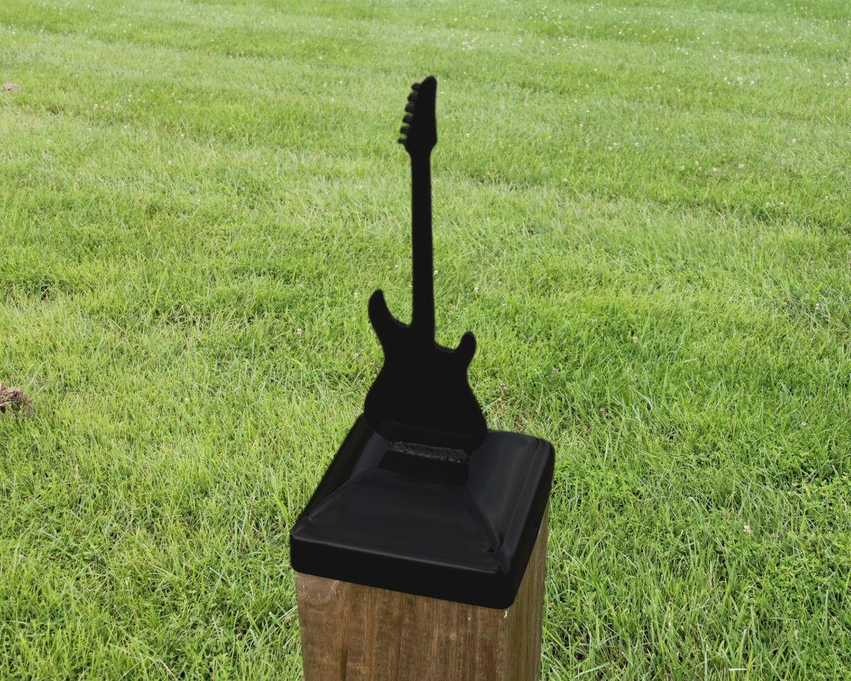 6X6 Guitar - Electric Post Cap (5.5 x 5.5 Post Size) - Madison Iron and Wood