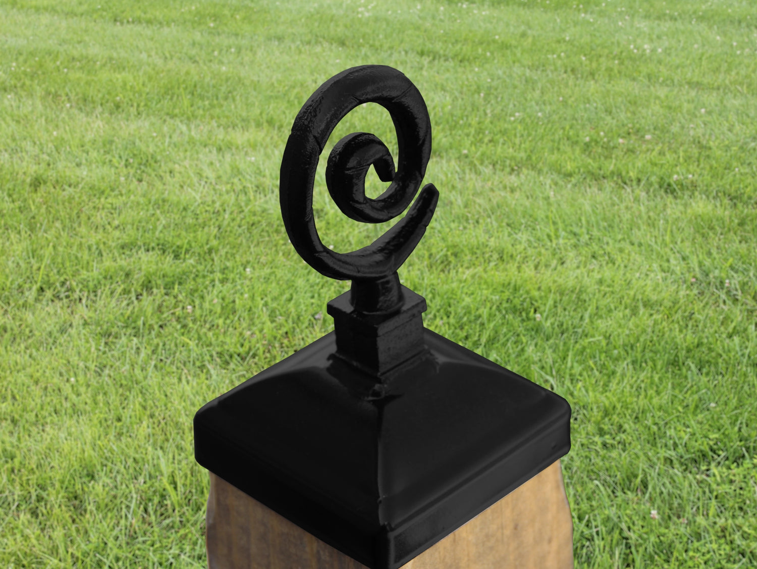 4x4 Spiral Post Cap (3.5 x 3.5 Post Size) - Madison Iron and Wood