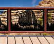 80"x30" - Devils Tower National Monument Fence/Gate Panel Insert - Madison Iron and Wood