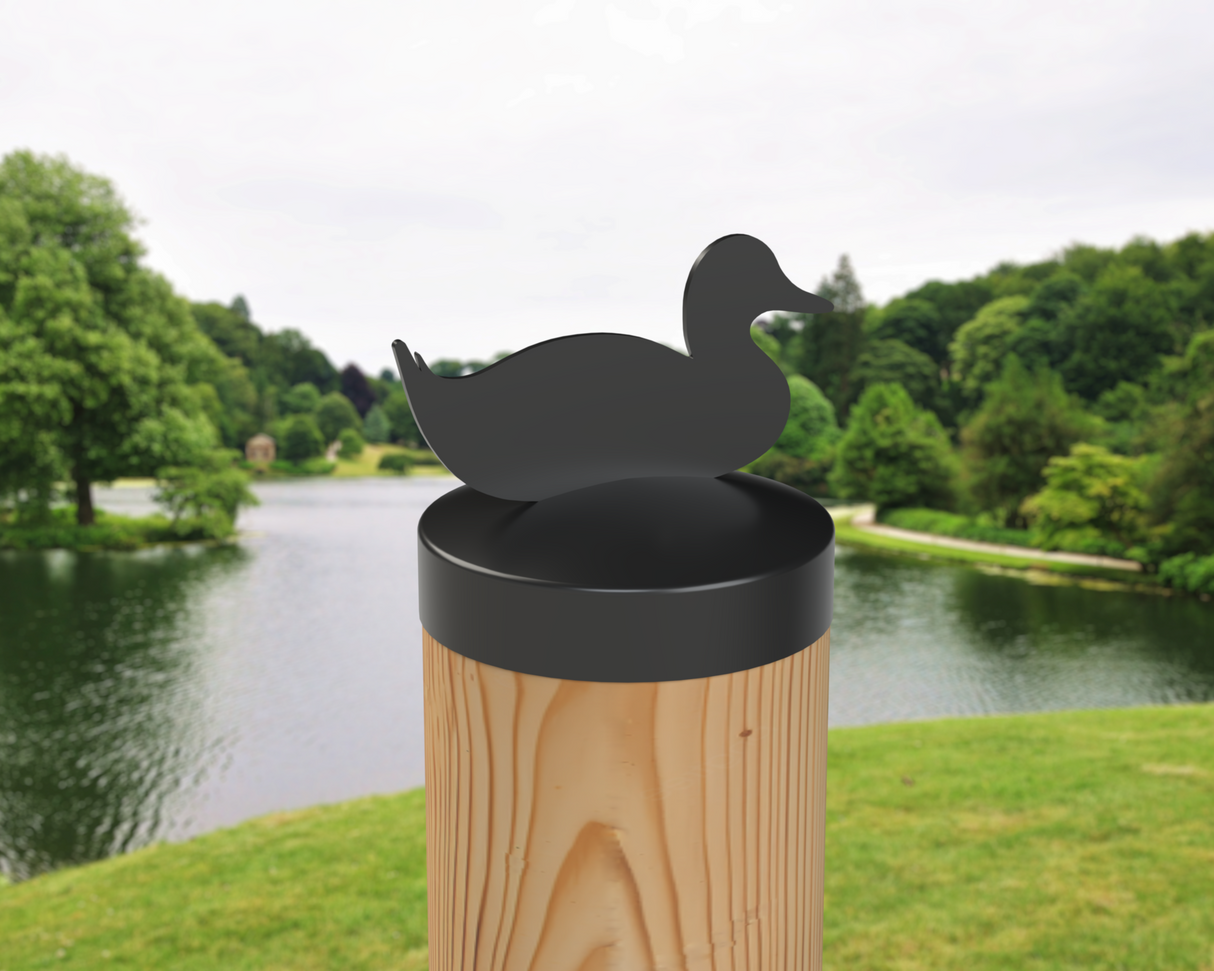 Duck, Round Post Cap (4x4 Round Post Size) - Madison Iron and Wood